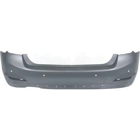 Pare-choc arrière à peindre avec trous radars double sortie d'echappement à gauche Modern/Luxury/Sport BMW Serie 3 F30 phase 1 2012-2015