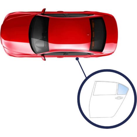 Vitre fixe custode arrière gauche teintée verte 3 portes Citroen Xsara 1997-2005
