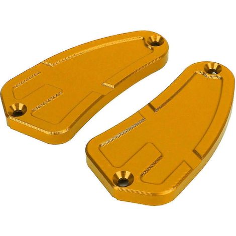 Bouchon de réservoir de liquide de frein et d'embrayage avant pour moto, en alliage d'aluminium, de rechange pour MV Agusta Brutale 750, 910 et 920, couleur or. (1/5)