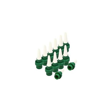 Arrosage automatique pour plantes en céramique avec pics d'arrosage automatique pour fleurs et goutte-à-goutte, système d'arrosage pour intérieur et extérieur Lot de 12 (1/4)