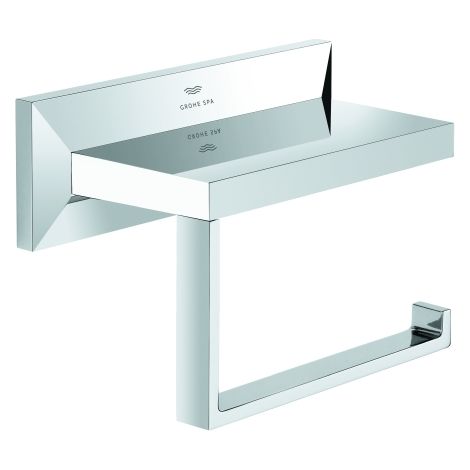 WC-Papierhalter Allure Brilliant 40898 ohne Deckel chrom (1/3)