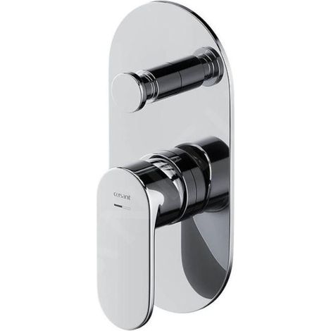 Cersanit Crea - Mitigeur encastré 2 sorties, avec corps d’encastrement, chrome S951-305 (1/2)
