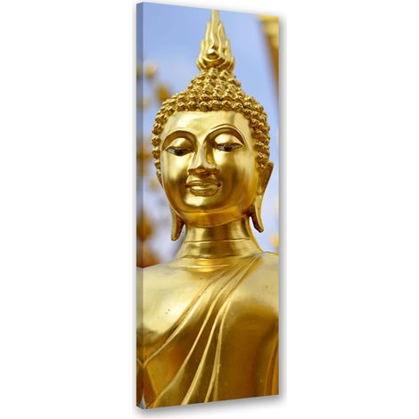 Tableau sur toile Bouddha doré 30x90 (1/5)