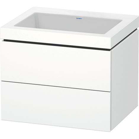 Sous-vasque L-CUBE avec WT Vero Air 500x600x480mm ou HL blanc brillant