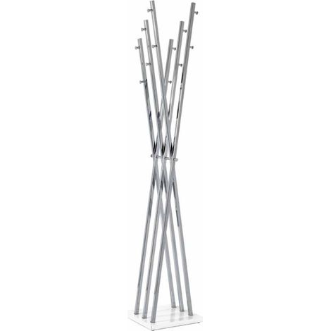 Porte-Manteau Design "Sacha" 186cm Argent (1/2)