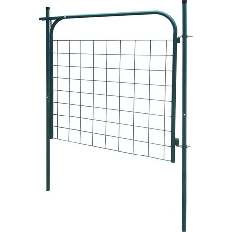 Portail de jardin，Portail de clôture，Portillon de jardin 100 x 100 cm Vert CFW21179 (1/5)