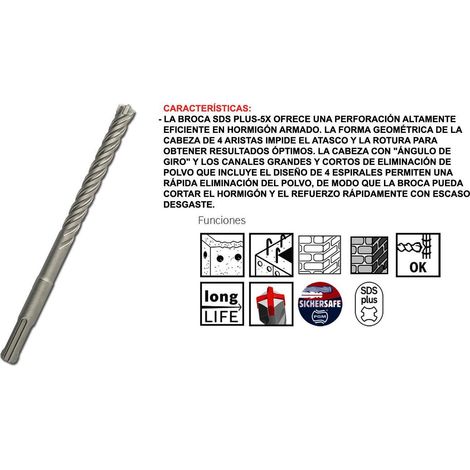 BOSCH bosch broca sds-plus-5  10x200x265 mm 1 618 596 178 , bosch broca sds-plus-5  10x200x265 mm 1 618 596 178