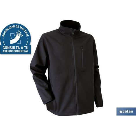 Giacca Soft Shell nera Lister 340 g/m taglia L (1/3)