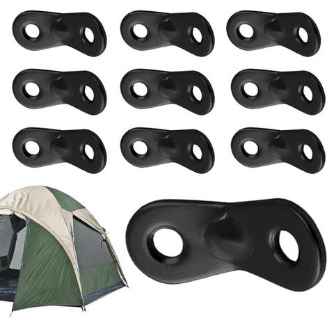 Nueve tensores de cuerda para tiendas de campaña，ajustadores de cuerda de aluminio，accesorios de camping adecuados para tiendas de campaña (1/5)