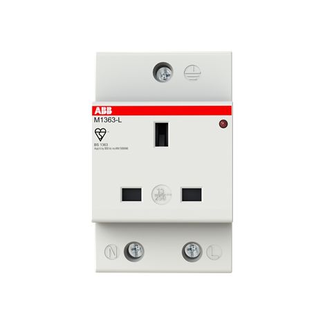 Prise électrique ABB, Montage rail DIN, Type G - Britannique, , IP20, IP30 ( Prix pour 1 ) (1/3)