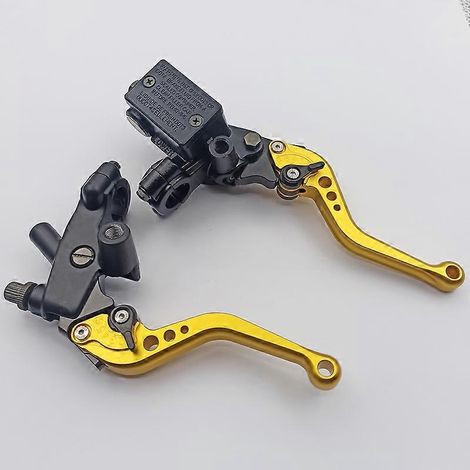 Accessoires modifiés pour moto Spring Breeze Baboon : réglage du frein, de l'embrayage et du klaxon, pompe de frein, rétroviseur d'angle gauche, selle (courte dorée). (1/5)