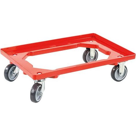 Carro de transporte 415 x 615 mm rojo