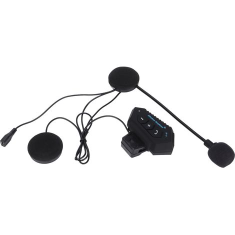 Casque d'écoute Bluetooth pour moto, interphone Bluetooth avec réponse automatique et fonction mains libres