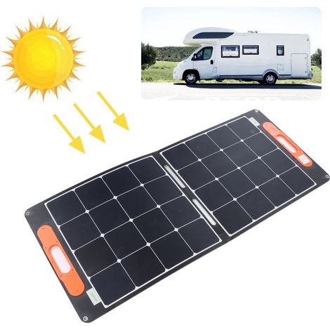 Sac solaire pliable 100 W 18 V avec panneau solaire ETFE laminé intégré, compatible avec les systèmes de stockage d'énergie portables (1/5)