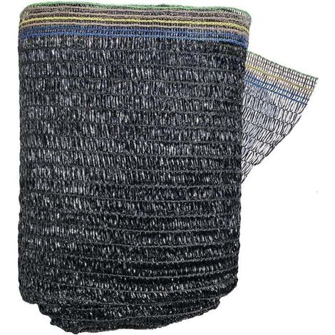 Schattierungsnetz mit 55% UV-Schutz, geeignet für Gartenpflanzen und Gewächshäuser, schwarz (2 x 3 Meter).