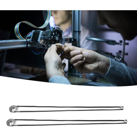 Deux jeux de poulies synchrones GT2, poulies synchrones en aluminium à 20 et 60 dents, avec deux courroies de 1220 mm de long et 6 mm de large chacune, pour imprimantes 3D. Le diamètre intérieur de la (1/5)