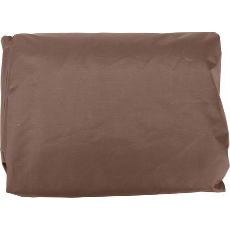 Housse carrée de protection pour spa de bain à remous extérieur, imperméable et anti-poussière (Marron) (1/5)