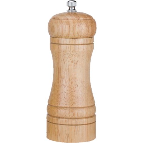 Moulin à Sel et Poivre - Corps en Bois de Chêne Naturel - Mécanisme en Céramique - Réglage Fin de la Mouture - Lot de 2 (1/5)