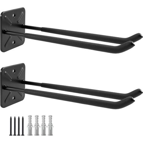 Ganci da garage, appendiabiti da parete, organizer per capanno, organizer per attrezzi resistenti, grucce, ganci da garage per attrezzi da giardino, pneumatici per auto, 31,65 cm (set da 2)
