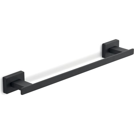 Portasalviette cm 30 da muro in acciaio inox e Cromall 4421-30 Gedy serie ATENA Nero Opaco