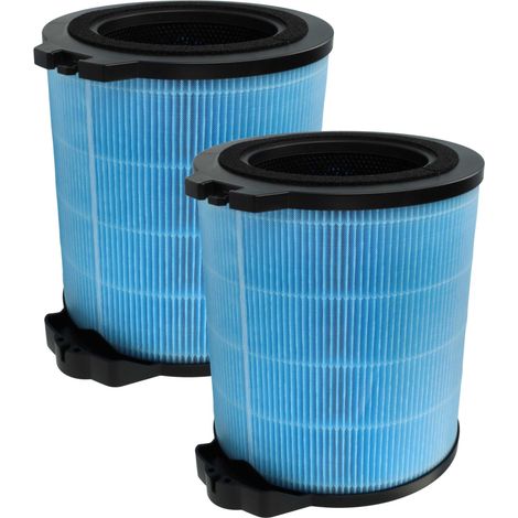 vhbw 2x HEPA Filter H12 Ersatz für Candy U97, 35602347 für Luftreiniger - Ersatz-Filter mit integriertem Aktivkohle-Filter