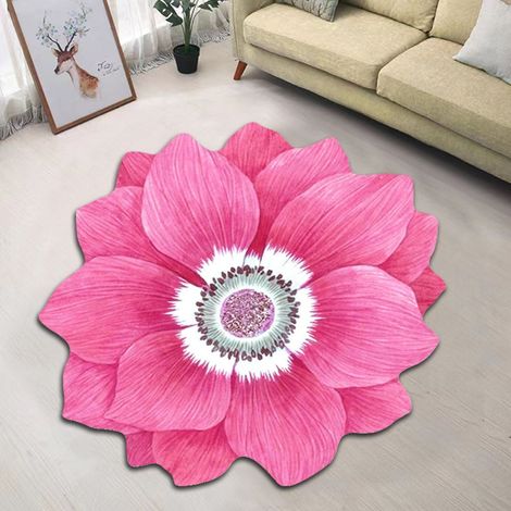 Tapis Rond - Tapis De Sol Non Glissant En Velours Cristal - Pour Salle De Bain Cuisine Salon Chambre 40 x 40 cm (1/4)
