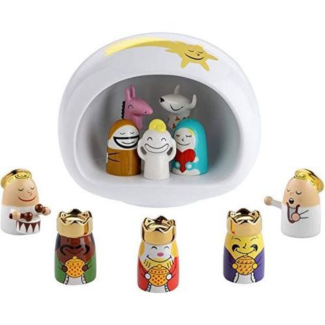 PRESEPE, Crèche avec Anges et Rois Mages, Alessi