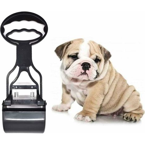 Pet Pooper Scooper,Pelle Ramasse Crottes Pliable, Scooper Pooper Portable, Poignée Jaw Pooper Scooper avec Manche Long pour Déchets d'animaux pour Chiens et Chats (Noir) (1/5)