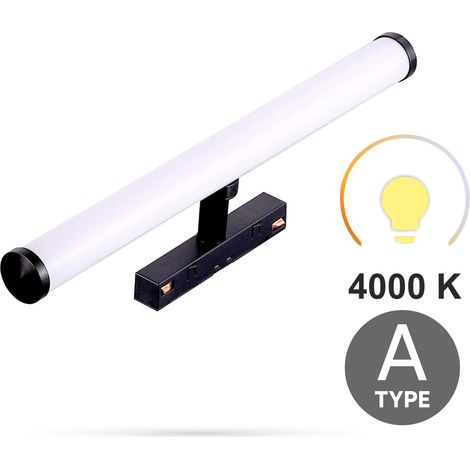Faretto LED cilindrico 10W 4000K neutro L10 Tipo A per binari magnetici SMART TRACK 48VDC (1/5)