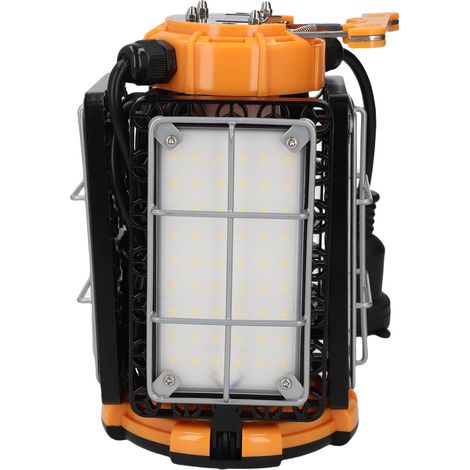 Lampe Travail Temporaire LED 80W 5000K 12000LM 4 Panneaux Déformables IP64 Pluie Étanche – Suspendue Chantier Atelier Construction Garage (1/5)