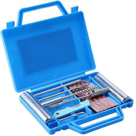 Kit de réparation de pneus tubeless pour vélo (11 pièces), kit de réparation de pneus moto, kit de réparation de crevaison pour vélo (1/2)