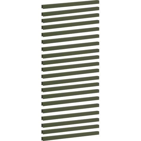 Garden Cover Profile 20 pcs 100 x 5 x 5 cm Steel Olive Green vidaXL