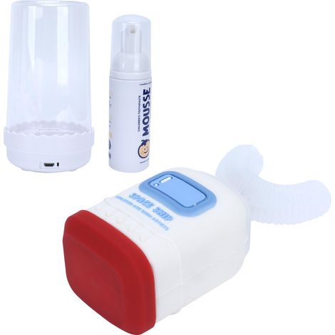 U-förmige Ultraschallzahnbürste, wasserdicht, USB-Ladefunktion, inklusive Zahnpastabecher, elektrische Zahnbürste (1/5)