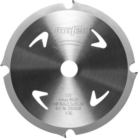 Lame de scie DT, 160 x 1,6/2,2 x 20 mm, Z4, FZ, pour matériaux abrasifs 92608 (1/3)