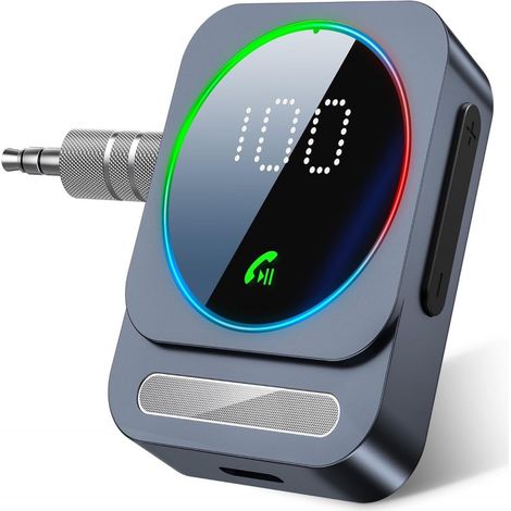 1 receptor Bluetooth 5.3, doble salida AUX RCA, conexión inalámbrica estable, para sistema de audio para coche y auriculares. (1/5)