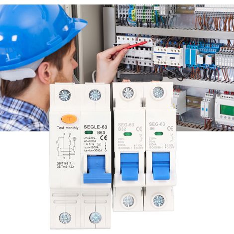 Boîte de distribution étanche 2 voies 230V de style européen (2 disjoncteurs + différentiel) (1/5)