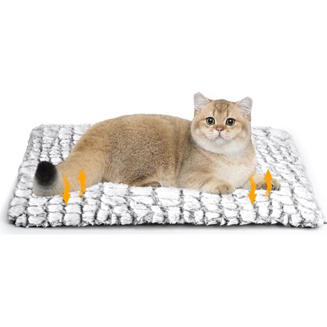 Tapis Auto-Chauffant Chats et Chiens, 60 x 45 cm, sans Électricité Couche Thermique Silencieuse, Base Antidérapante, Lavable en Machine, pour Chatons & Petits Chiens, Intérieur & Extérieur (1/5)