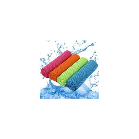 4er-Set Kühlhandtücher (100 x 30 cm), Sporthandtücher, Kühlhandtücher, super saugfähig und schnelltrocknend, perfektes Sporthandtuch für Herren zum Campen und für sportliche Aktivitäten (1/5)