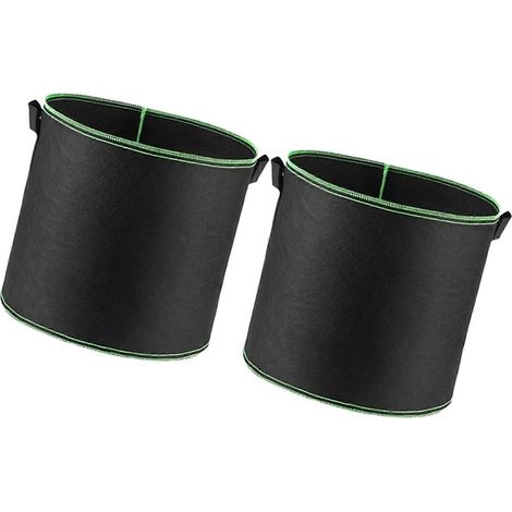 Pots de culture aérés non tissés avec poignées renforcées sacs de culture pour plantes potagères multicolores - 15 (1/4)