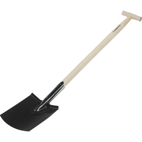 Pelle droite à manche en bois T 117 cm Vorstahl (1/4)