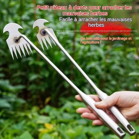 Extracteur Manuel de Mauvaises Herbes, Outils de Jardinage Polyvalent, Pelle à Désherber pour Extérieur et Potager (1/3)