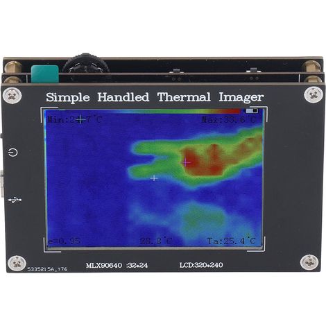 Caméra thermique infrarouge multifonction portable 7-en-1, écran 3,2 pouces, appareil de mesure thermique à main (1/5)