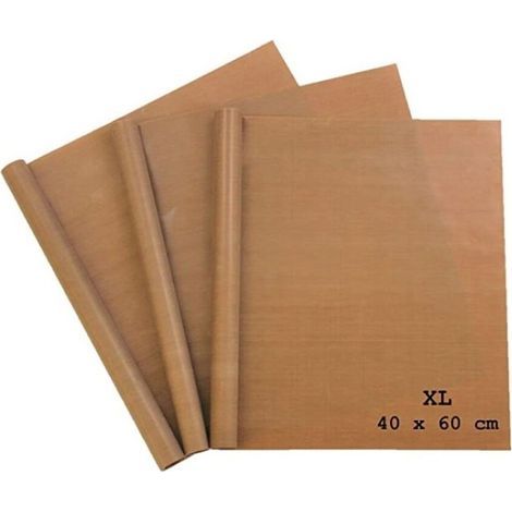 Dauerbackfolie extra larges pour Griller et Cuire - 3 Pièces 40x60 cm possibilité - Backfolie au lave-vaisselle - papier de cuisson réutilisable - Dauerbackfolie pour Four