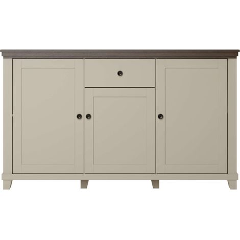 Buffet VOLTERRA avec 3 portes et 1 tiroir - Blanc (1/5)