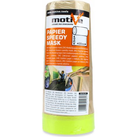 MOTIVE PAPER SPEEDY MASK MASCHINGPAPIER + MALERABZEICHEN 0,3M/20M 6M2 010 275