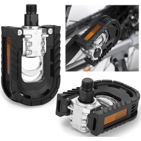 Pedales plegables para bicicleta，9/16 pulgadas，plataforma ancha para MTB，bicicleta urbana y bicicleta plegable (1/5)