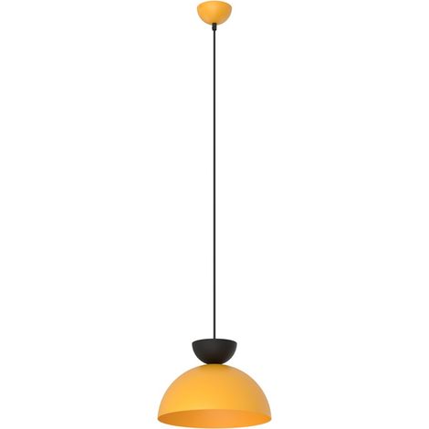 Lampada a Sospensione Lunaro, Metallo, Nero, Arancione, 30x140x30 cm (1/5)