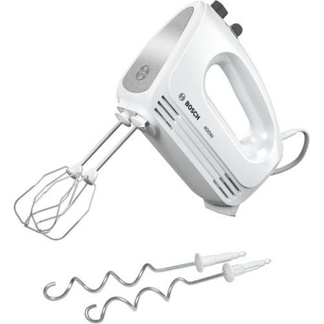 Bosch MFQ24200 batidora de mano blanco plateado 400W