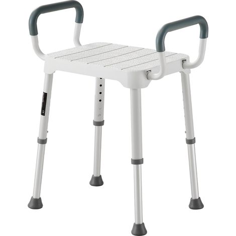 Mophorn Sgabello da Doccia con Sedile Regolabile in Altezza, Capacità di Carico 181,4 kg, Sedia da Bagno a 6 Livelli Regolabili, Ideale per Vasca, Piedini Antiscivolo, Supporto per Mobilità Limitata (1/5)