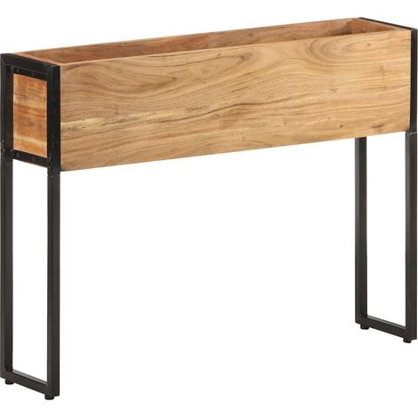Jardinière de jardin - Balconnière à fleurs 90x20x68 cm Bois massif d'acacia BV325757 - BonneVie (1/5)